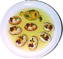 Steamed Stuffed Golden Crab Shell